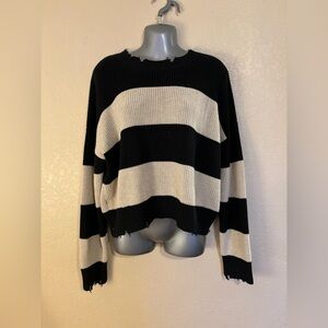 Pistola Eva Sweater - Black/Oatmeal Stripe